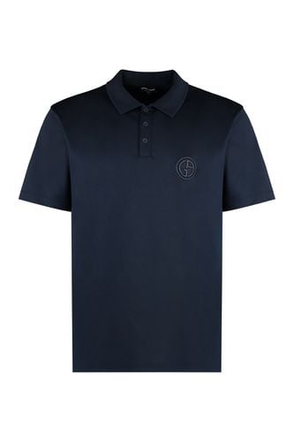 Short Sleeve Cotton Polo Shirt - Giorgio Armani - Modalova