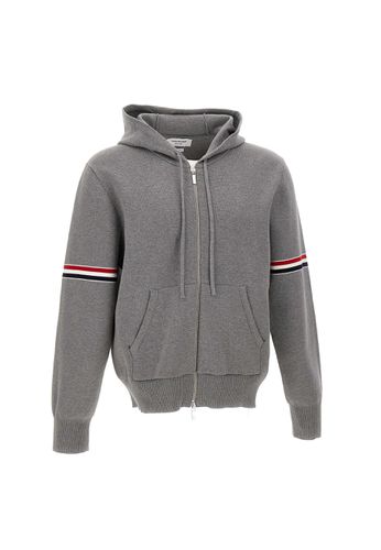 Milano Stitch Hoodie Cotton Sweatshirt - Thom Browne - Modalova