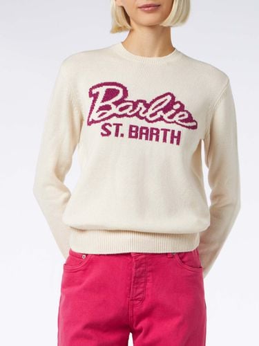 Woman Crewneck Sweater With Barbie Print Barbie Special Edition - MC2 Saint Barth - Modalova