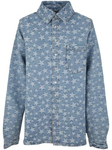 Unisex Denim Jacquard Overshirt Woven - ERL - Modalova