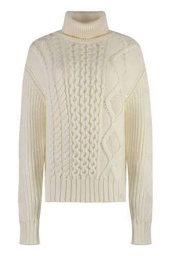 Virgin Wool Turtleneck Sweater - Moncler - Modalova