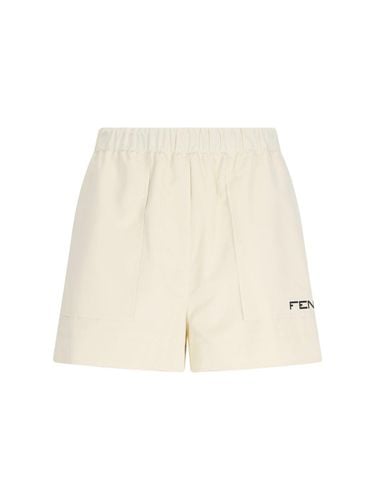 Fendi Logo Jogger Shorts - Fendi - Modalova