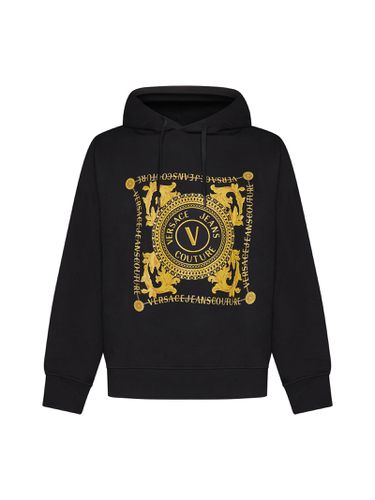 V-emblem Chain Hoodie - Versace Jeans Couture - Modalova