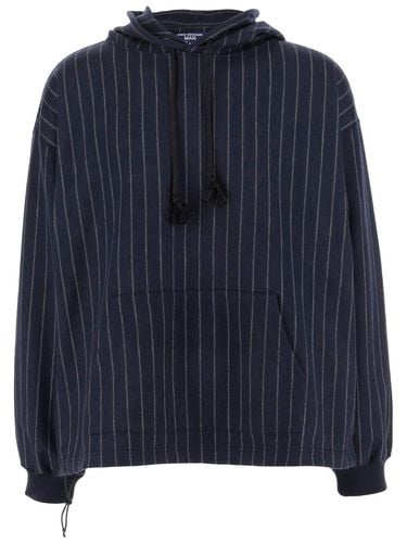 Pinstripe Drawstring Hoodie - Junya Watanabe - Modalova