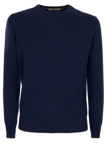 Blue Wool And Cashmere Sweater - Kangra - Modalova