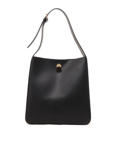 Leather Hobo Bag With Eclipse Buckle - Fabiana Filippi - Modalova