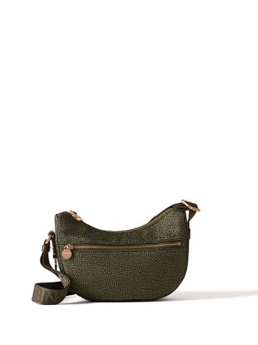 Hobo Luna Mini Shoulder Bag In Op Fabric - Borbonese - Modalova