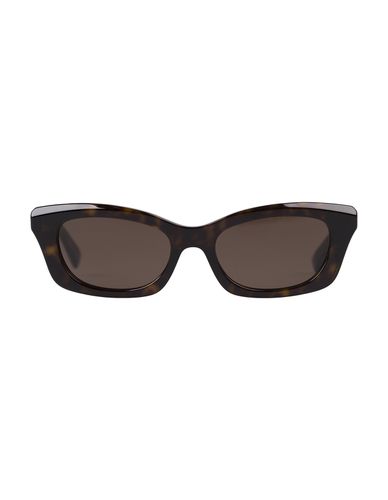 Geometric Sunglasses With Mcqueen Logo In Havana - Alexander McQueen - Modalova