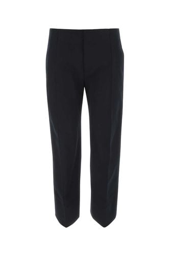 Midnight Blue Cotton Cropped Cut Pant - Bottega Veneta - Modalova