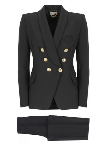 Double Stretch Crepe Suit - Elisabetta Franchi - Modalova