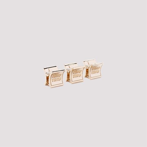 Miu Miu Brass Hair Clip - Miu Miu - Modalova