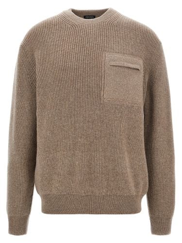 Zegna Zip Pocket Sweater - Zegna - Modalova