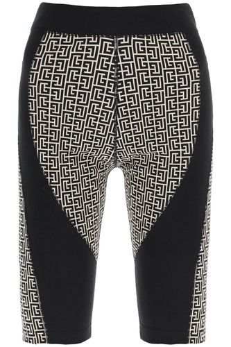 Balmain Monogram Cycling Shorts - Balmain - Modalova