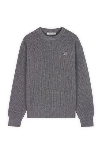 Bold Fox Head Patch Comfort Ribbed Jumper - Maison Kitsuné - Modalova