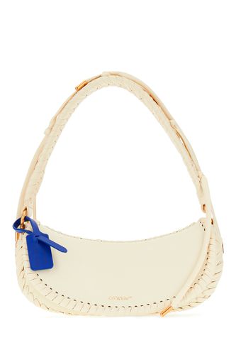 Ivory Leather Edge Shoulder Bag - Off-White - Modalova