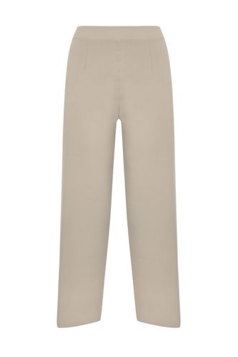 Cropped Trousers In Viscose Crepe - Max Mara Studio - Modalova