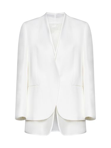 Single-breasted Organza Insert Blazer - Brunello Cucinelli - Modalova