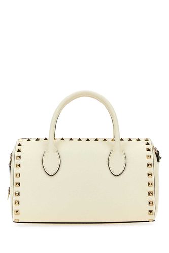 Leather Rockstud Handbag - Valentino Garavani - Modalova