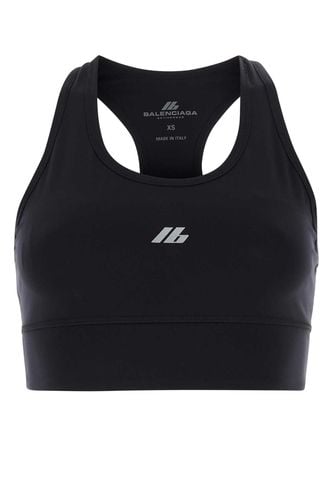 Black Stretch Nylon Crop-top - Balenciaga - Modalova