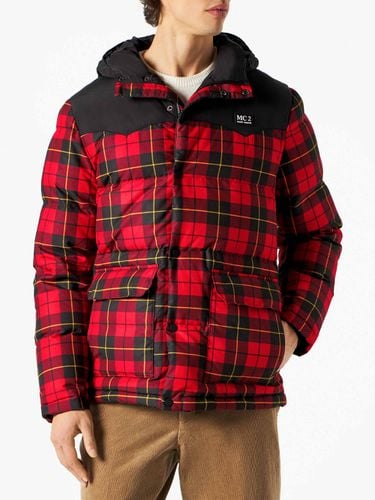 Man Hooded Down Tartan Jacket - MC2 Saint Barth - Modalova