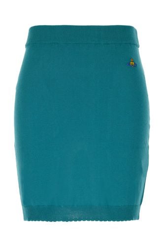 Teal Green Cotton Mini Skirt - Vivienne Westwood - Modalova