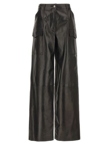 Leather Cargo Pants - Ermanno Scervino - Modalova