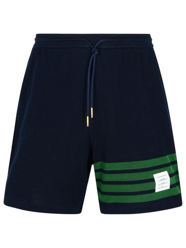 Bar Cotton Bermuda Shorts - Thom Browne - Modalova