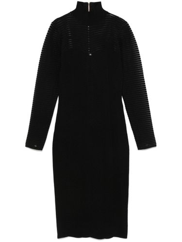 High Neck Midi Dress - Elisabetta Franchi - Modalova