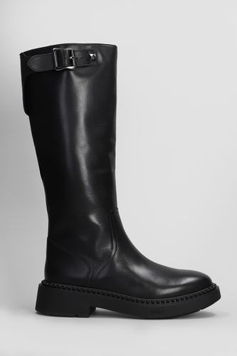 Mandeville Low Heels Boots In Leather - Ash - Modalova