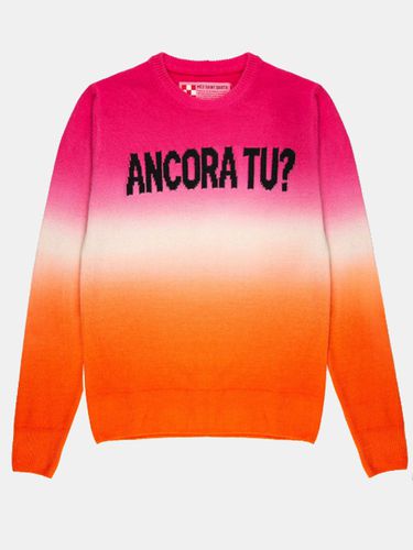 Fucsia And Orange Degradé Woman Sweater Ancora Tu Writing - MC2 Saint Barth - Modalova