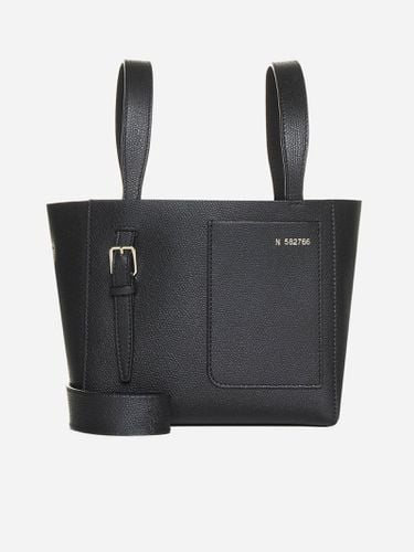 Valextra Leather Mini Bucket Bag - Valextra - Modalova