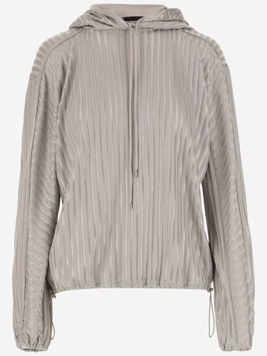 Viscose Jersey Jacquard Sweatshirt - Giorgio Armani - Modalova