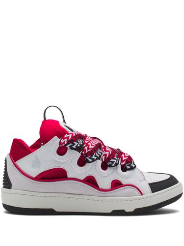 Curb Sneakers In Black, Fuchsia And - Lanvin - Modalova