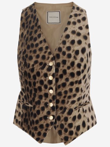 Cotton Vest With Leo Pattern - Tagliatore - Modalova