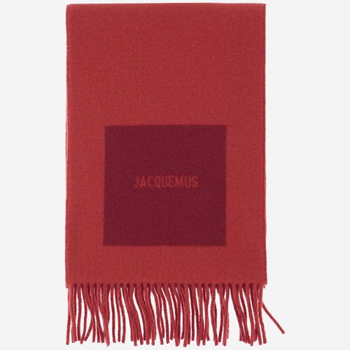 Logo Detailed Fringed Scarf - Jacquemus - Modalova