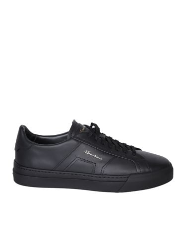 Santoni Dbs Logo Black Sneakers - Santoni - Modalova