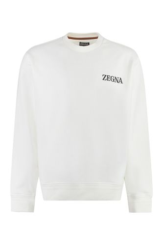 Zegna Cotton Crew-neck Sweatshirt - Zegna - Modalova