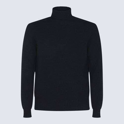 Malo Dark Blue Wool Knitwear - Malo - Modalova