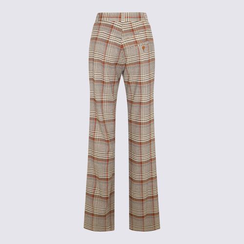 Brown Multicolour Viscose-wool Blend Trousers - Vivienne Westwood - Modalova