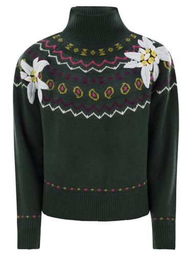 Wool-blend Jumper With Embroidery - MC2 Saint Barth - Modalova