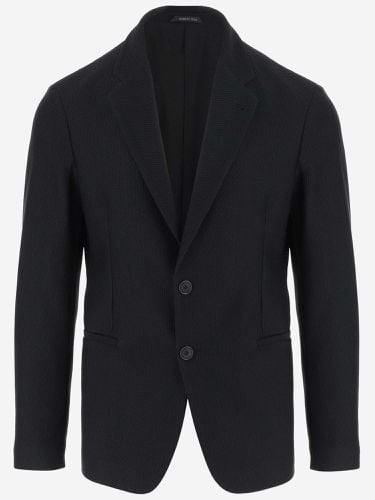 Stretch Jersey Jacket - Giorgio Armani - Modalova