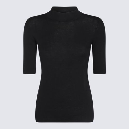 Malo Black Wool Knitwear - Malo - Modalova