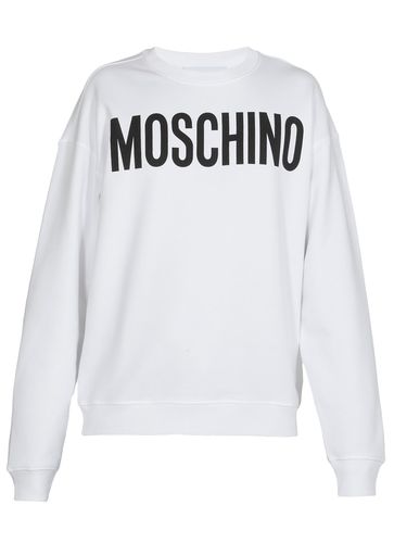 Logo Print Crewneck Sweatshirt - Moschino - Modalova