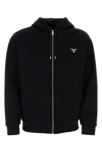 Black Cotton Blend Padded Jacket - Prada - Modalova