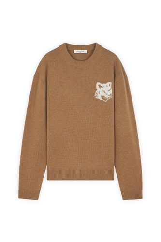 Fox Head Intarsia Comfort Jumper - Maison Kitsuné - Modalova