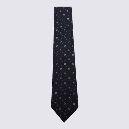 Zegna Dark Blue Silk Tie - Zegna - Modalova