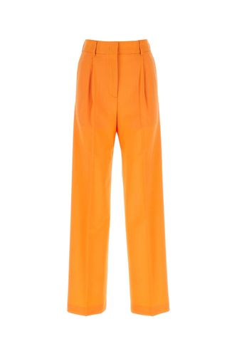 MSGM Orange Twill Pant - MSGM - Modalova