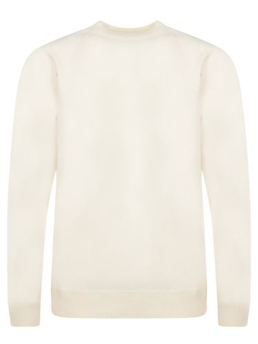 Herno Chalk White Cashmere Jumper - Herno - Modalova