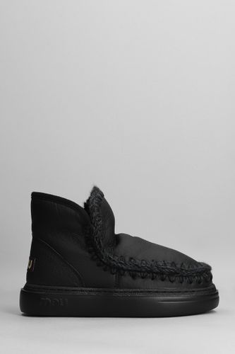 Eskimo Sneaker Bold Low Heels Ankle Boots In Leather - Mou - Modalova