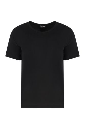 Tom Ford Viscose Crew-neck T-shirt - Tom Ford - Modalova